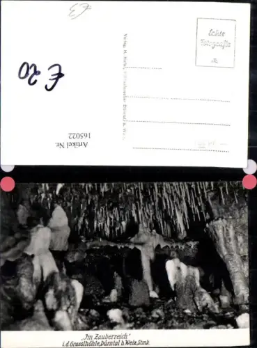 165022,Bergbau Dürntal b. Weiz Steiermark Zauberreich i. d. Grasslhöhle