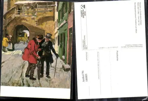 186801,Künstler Ak Wilhelm Roegge Neujahr z. Großvaters Zeiten Post Postwesen Postkutsche
