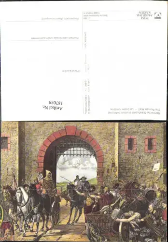 187039,Künstler Ak Römische Staatspost Post Postwesen Burg Festung