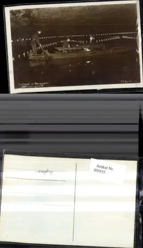 205635,Berufe Foto Ak Bergbau Salzsee i. Bergwerk Berchtesgaden Boot Männer