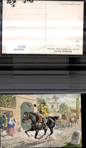 205712,Berufe Post Kaiserliche Reitpost Postbote a. Pferd Kutsche pub Postbeamten Verein Wien