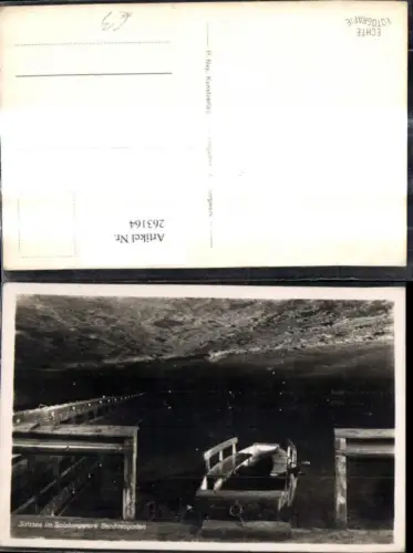 263164,Foto Ak Salzsee i. Salzbergwerk Berchtesgaden Boot Berufe