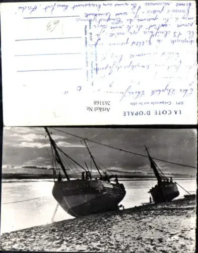 263168,Foto Ak Berufe Fischerei Boot Schiffe a. Ufer