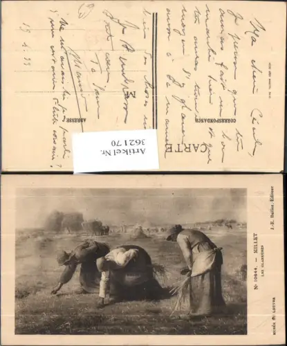 362170,Künstler Ak Millet Les Glaneuses Frauen b. Getreideernte Landwirtschaft
