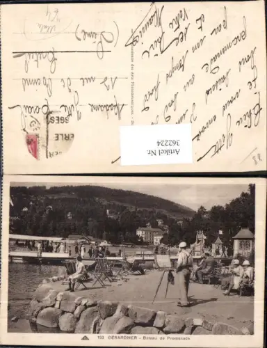 362224,Berufe Gerardmer Bateau de Promenade Maler Künstler Malerei Staffelei Schiff