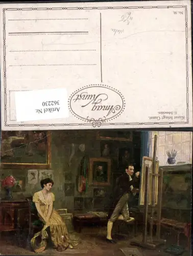 362230,Künstler Ak E. Schneider Kunst bringt Gunst Berufe Maler Künstler Malerei Staffelei