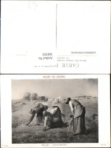 388302,Künstler Ak Jean-Francois Millet Les Glaneuses Landwirtschaft Frauen Getreideernte