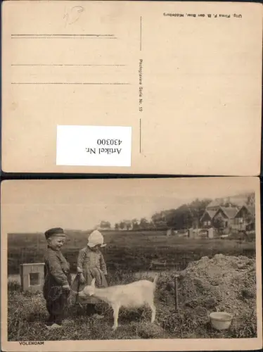 430300,Volendam Kinder m. Ziege Hirten