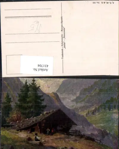 431704,Künstler Ak Bergbauern Landwirtschaft Bergkulisse pub Imita 598