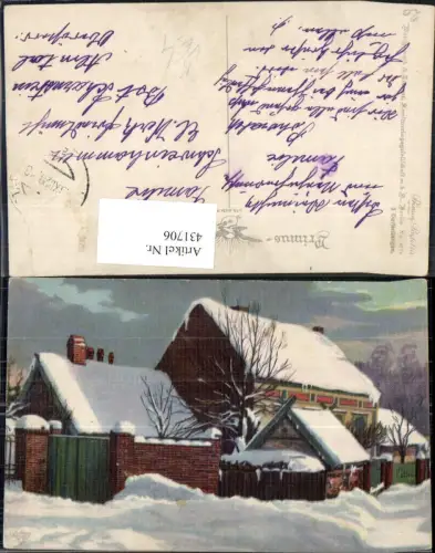 431706,Künstler Ak Bauernhof Bauernhaus Winter Landwirtschaft pub Wohlgemuth e Lissner 2074 Primus