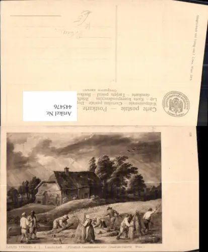 445476,Künstler Ak David Teniers d. Jüngere Landschaft Bauern Heuernte Landwirtschaft