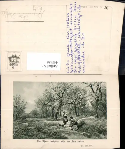 445486,Künstler Ak Bauern Hühner Landschaft Landwirtschaft Präge Passepartout pub Theo Stroefer 1249