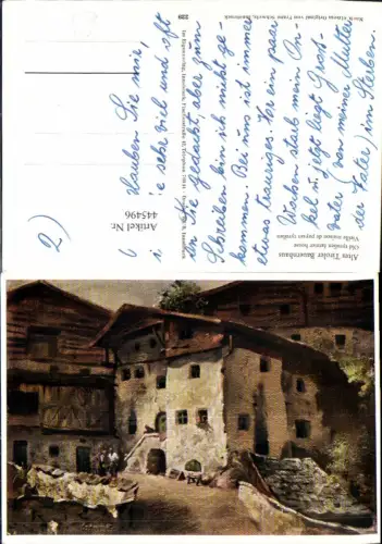 445496,Künstler Ak Franz Schwetz Altes Tiroler Bauernhaus Landwirtschaft