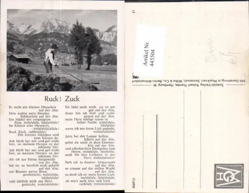 445504,Liedkarte Bauer Heuernte Ruck Zuck Landwirtschaft