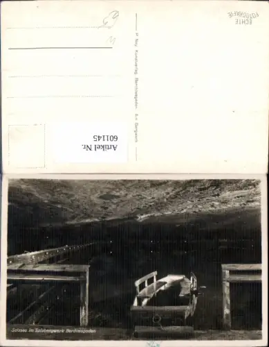 601145,Foto Ak Salzsee im Salzbergwerk Berchtesgaden Bergbau Boot