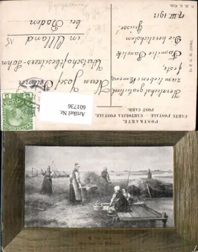 601736,Künstler Ak M. Ten Kale Heuernte i. Holland Landwirtschaft