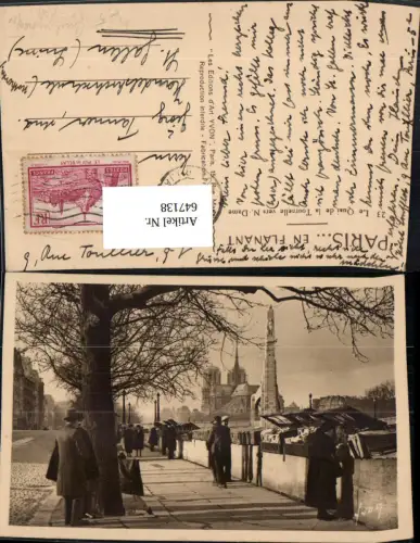 647138,Paris Le Quai de la Tournelle vers Notre-Dame Verkäufer Buch Ak Händler Berufe