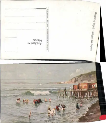 90660,Fischer am Strand Ufer Spiaggia Bagnoli