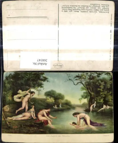 268347,Künstler Ak R. Victor Joseph Bacchus Nackte Frau Erotik pub Stengel Co 29893