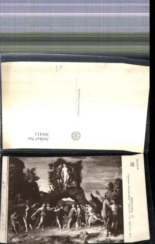 303413,Künstler Ak Mantegna Andrea Le Parnasse Nackte Frau Barbusig Erotik