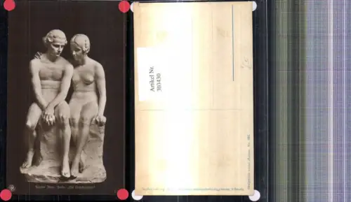 303430,Künstler Ak Sandor Jaray Die Unschuldigen Nackte Paar Skulptur Erotik pub NPG 693