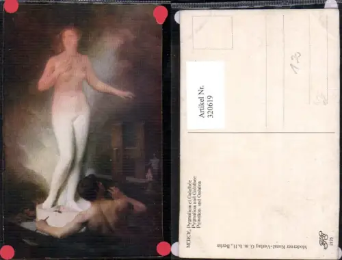 320619,Künstler Ak Mercie Pygmalion und Galathee Nackte Frau Akt Erotik