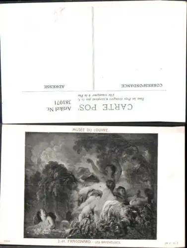 381071,Künstler Ak J. H. Fragonard Le Baigneuses Frauen Nackt Akt Erotik