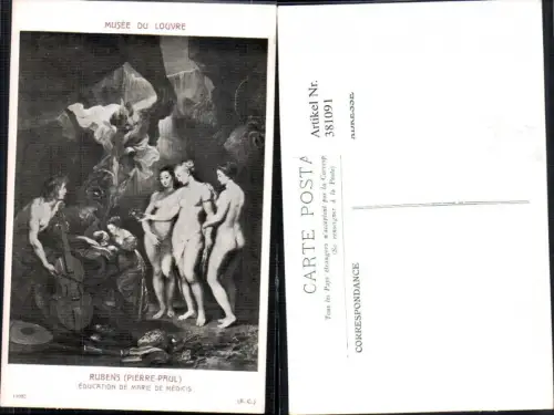381091,Künstler Ak Pierre-Paul Rubens Education de Marie de Medicis Nackte Frauen Erotik
