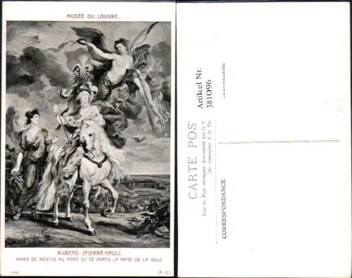 381096,Künstler Ak Pierre-Paul Rubens Marie de Medicis au Pont de ce apres la prise de la ville Engel Erotik