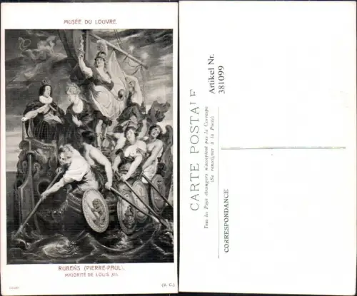 381099,Künstler Ak Pierre-Paul Rubens Majorite de Louis XIII Barbusige Frauen Schiff Erotik