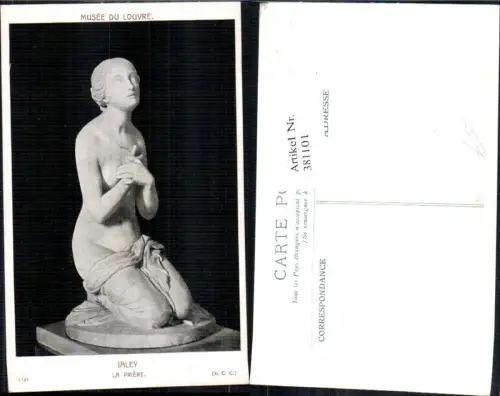 381101,Künstler Ak Jaley La Priere Nackte Frauen Statue Erotik