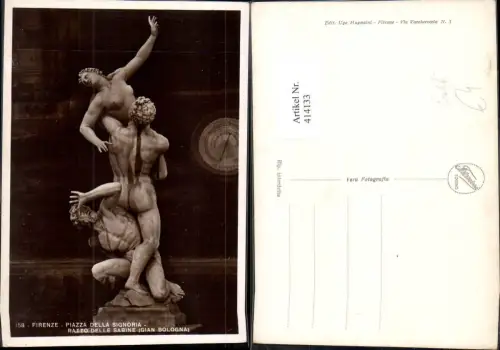 414133,Firenze Florenz Piazza della Signoria Statue Erotik