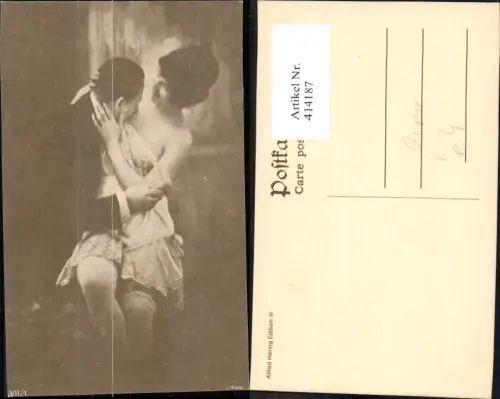 414187,Repro Paar Kuss a. Frau Brust Erotik pub Alfred Hering Edition III