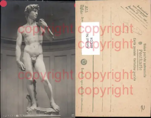 464224,Erotik David Firenze Florenz Statue Nackter Mann Akt