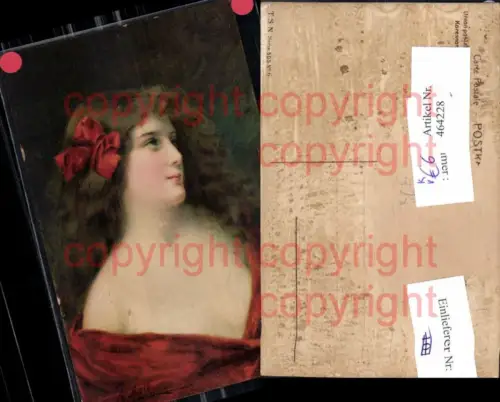 464228,Künstler Ak Asti Frau tiefer Ausschnitt Dekollete Erotik pub Theo Stroefer 505/6