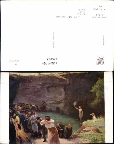 478103,Künstler Ak A. Faugeron Truth Frau Licht Irrlicht Erotik