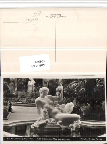 504029,Kai Nielsen Vandmoderen Statue Frau Akt Erotik Babys