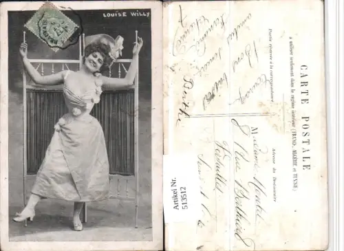 513512,Louise Willy Erotik Frau Kleid Hut