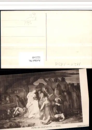 522149,Künstler AK Bellum Puvis de Chavannes Erotik Akt Fesseln