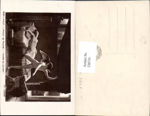 536731,Künstler AK F. Picot Erotik Frau Risque Nude Amor Psyche