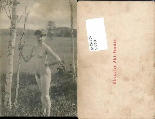 577566,Künstler Akt Studie Frau Nude Nackt Baum Birke