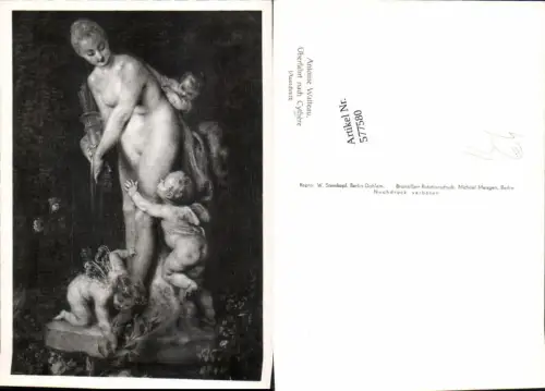 577580,Antoine Watteau Überfahrt nach Cythere Engel Amor Nude Erotik