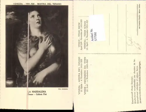 577592,La Maddalena Frau Erotik Nude Akt Tiziano