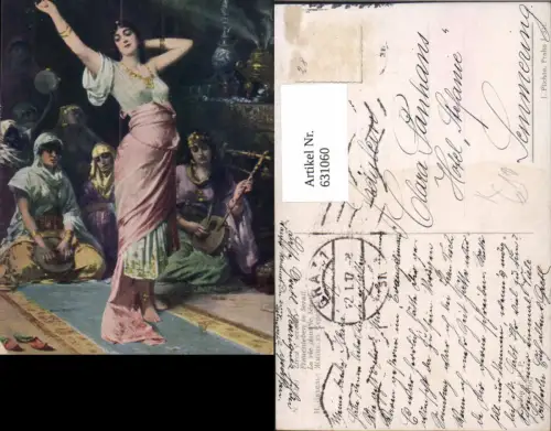 631060,Künstler Ak N. Sichel Frauenleben in Serail Frau Tanzen Erotik