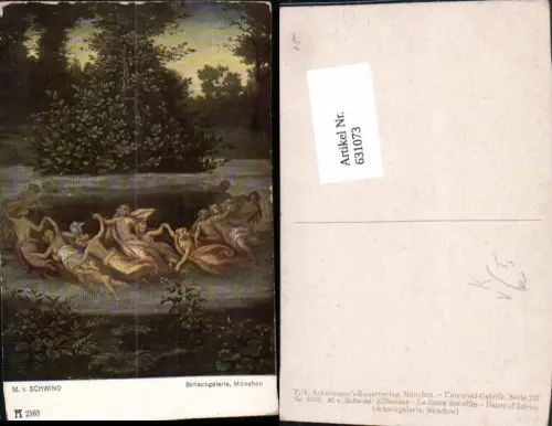 631073,Künstler Ak M. v. Schwind Elfentanz Erotik pub F. A. Ackermann 213/2169