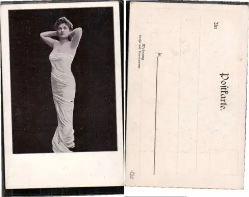 63400,Erotik Akt Frau in Sexy Kleid Nude