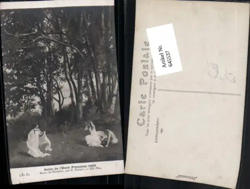 645537,Künstler AK E. Habert Salon de Ecole Francaise Erotik Frauen