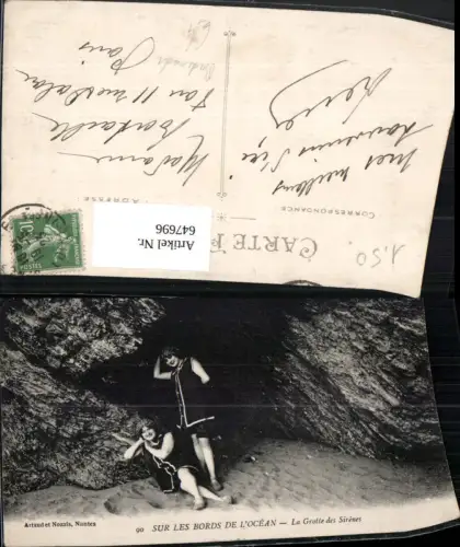 647696,Sur les bords de l Ocean La Grotte des Sirenes Frauen Bademode Erotik