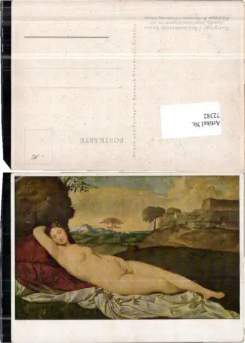 72382,Schlummernde Venus Erotik Akt Frau Nackt