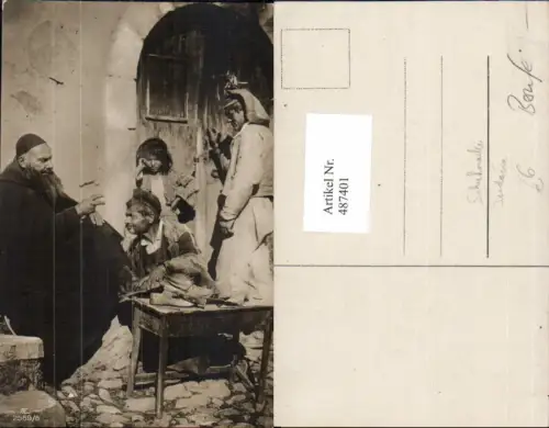 487401,Foto Ak Jude Schuhmacher Judaica